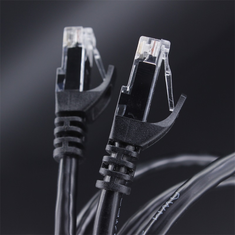 Black CAT6 Gigabit Internet Network LAN Patch Cord