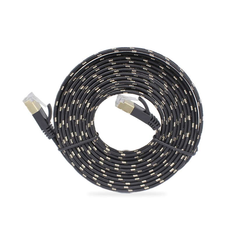 Factory OEM Flat Cat7 Patch Cord Cable SFTP Ethernet Cable