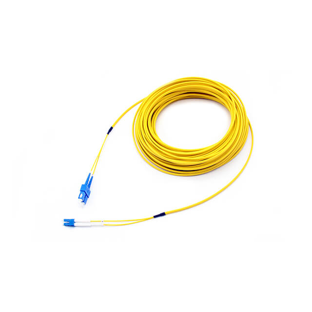 Duplex Singlemode / Multimode Flat Fiber Patch Cable in china